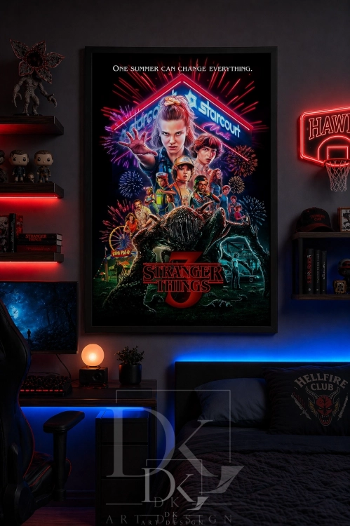 4 Stranger Things S3 allegro plakat salon gamingowy.webp
