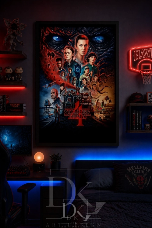 4 Stranger Things S4 allegro plakat salon gamingowy.webp