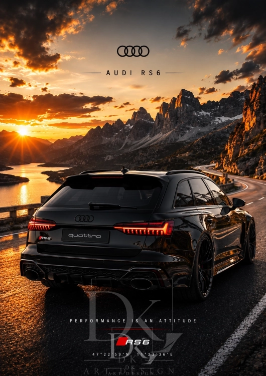 Audi RS6 na alpejskiej drodze.webp