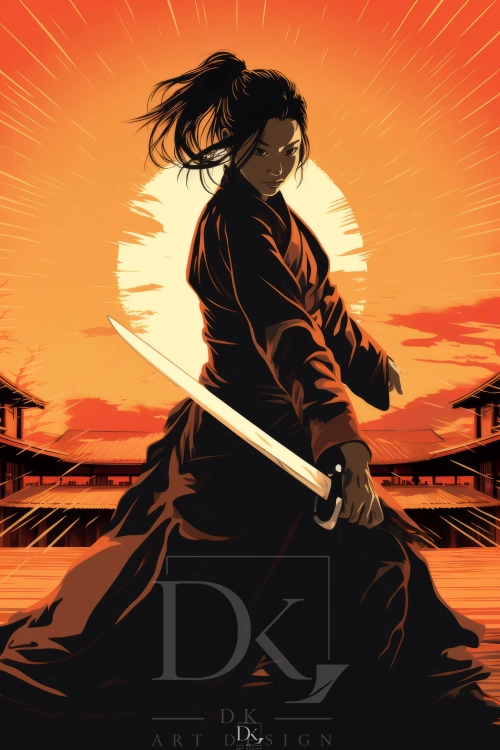 female-samurai-warrior-sunset-with-katana.webp
